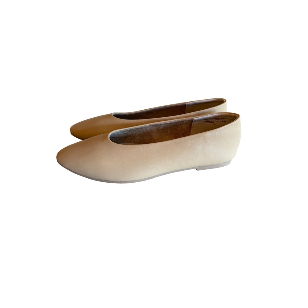 Seychelles Flat Shoes Beige Tan Almond Toe Glove Shoe Minimalist Size 10 - Picture 2 of 7